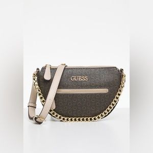 NWT Guess Sylvester mini top zip-natural